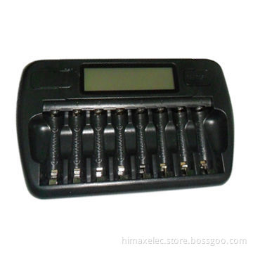8slot LCD Ni-MH AA/AAA Battery Standard Charger with Timer Control
